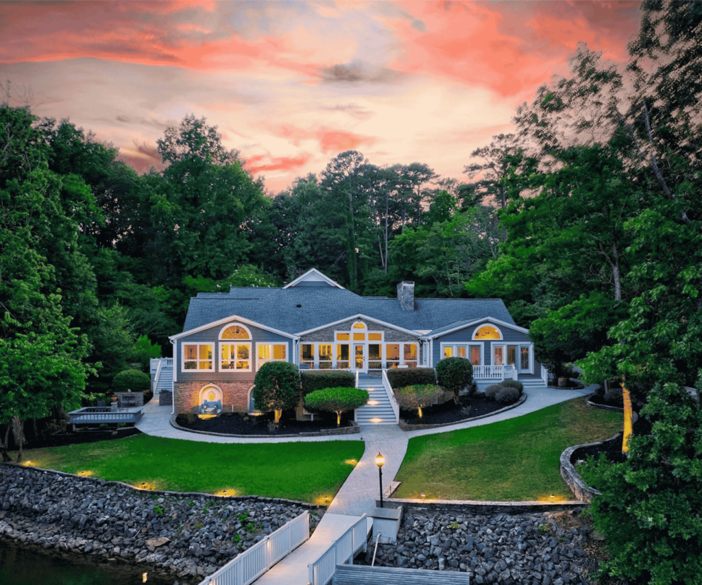 A beautiful lakeside home in Lake Wylie, NC - Clockwork Moving service area.